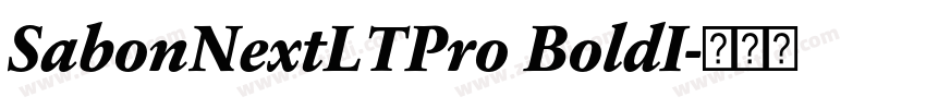 SabonNextLTPro BoldI字体转换